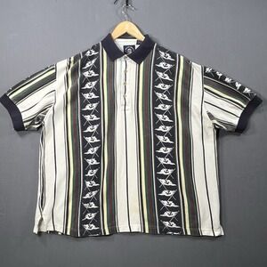 Vintage Gant Salty Dog Mens Polo Short Sleeve Shirt Size XL Anchor Flag